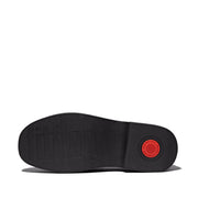 F-LUMA Box-Leather Demi-Wedge Penny Loafers - Black