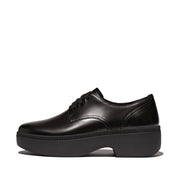 F-LUMA Box-Leather Demi-Wedge Lace-Up Debries