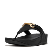 FitFlop x Song Hye Kyo <br>LULU Chunky-Snaffle Leather Toe-Post Sandals