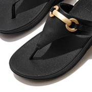 FitFlop x Song Hye Kyo <br>LULU Chunky-Snaffle Leather Toe-Post Sandals