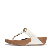LULU Chunky-Snaffle Leather Toe-Post Sandals