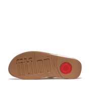 LULU Chunky-Snaffle Leather Toe-Post Sandals