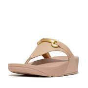 FitFlop x Song Hye Kyo <br>LULU Chunky-Snaffle Leather Toe-Post Sandals