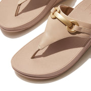 FitFlop x Song Hye Kyo <br>LULU Chunky-Snaffle Leather Toe-Post Sandals