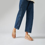 FitFlop x Song Hye Kyo <br>LULU Chunky-Snaffle Leather Toe-Post Sandals