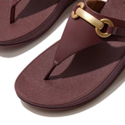 FitFlop x Song Hye Kyo <br>LULU Chunky-Snaffle Leather Toe-Post Sandals
