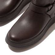 FitFlop x Song Hye Kyo <br>F-MODE Folded-Knot Leather Flatform Chelsea Boots