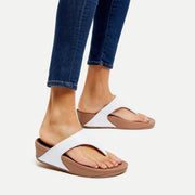 LULU Leather Toe-Post Sandals