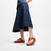 LULU Leather Toe-Post Sandals