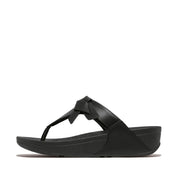 FitFlop x Song Hye Kyo <br>LULU Folded-Knot Leather Toe-Post Sandals