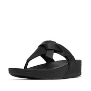 FitFlop x Song Hye Kyo <br>LULU Folded-Knot Leather Toe-Post Sandals