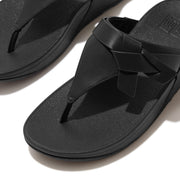 FitFlop x Song Hye Kyo <br>LULU Folded-Knot Leather Toe-Post Sandals