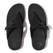 FitFlop x Song Hye Kyo <br>LULU Folded-Knot Leather Toe-Post Sandals