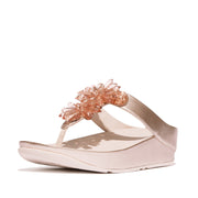 RUMBA Starburst-Bead Metallic Toe-Post Sandals