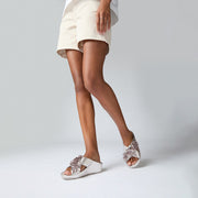 RUMBA Starburst-Bead Metallic Cross Slides