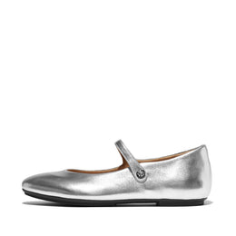 FitFlop x Song Hye Kyo <br>DELICATO Crystal-Cluster Metallic Leather Mary Janes