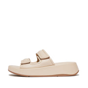 F-MODE Adjustable Padded-Leather Flatform Two-Bar Slides