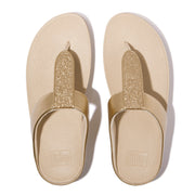 FINO Glitterdust  Metallic Toe-Post Sandals
