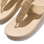FINO Glitterdust  Metallic Toe-Post Sandals
