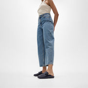 DELICATO Beadie-Button Leather Mules