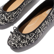 DELICATO Bow Woven Ballet Flats