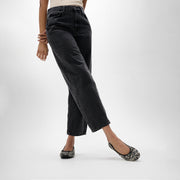 DELICATO Bow Woven Ballet Flats