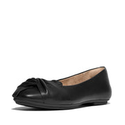 DELICATO Soft-Twist Leather Ballet Flats