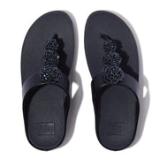 FINO Beadie-Button Metallic Toe-Post Sandals