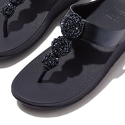 FINO Beadie-Button Metallic Toe-Post Sandals