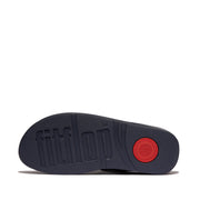 FINO Beadie-Button Metallic Toe-Post Sandals