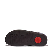 FINO Beadie-Button Metallic Toe-Post Sandals