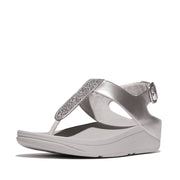 FINO Crystal-Mix T-Strap Sandals