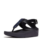 FINO Crystal-Mix T-Strap Sandals