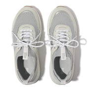 F-MODE Knit/Suede Flatform Slip-On Laced Trainers