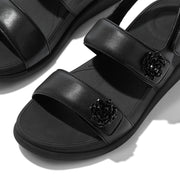 F-MODE GO Beadie-Button Adjustable Back-Straps Sandals