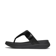 F-MODE GO Beadie-Button Adjustable Toe-Post Sandals