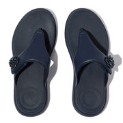 F-MODE GO Beadie-Button Adjustable Toe-Post Sandals