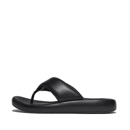 IQUSHION D-Luxe Padded Leather Toe-Post Sandals