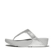 LULU Crystal-Mix Toe-Post Sandals