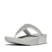 LULU Crystal-Mix Toe-Post Sandals