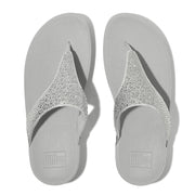 LULU Crystal-Mix Toe-Post Sandals
