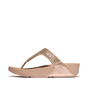 LULU Crystal-Mix Toe-Post Sandals