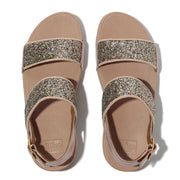 LULU Multi-Tonal Glitter Back-Strap Sandals