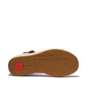 PLATFFORMS Woven Wedge Ankle-Strap Sandals