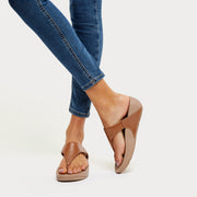 LULU Leather Toe-Post Sandals