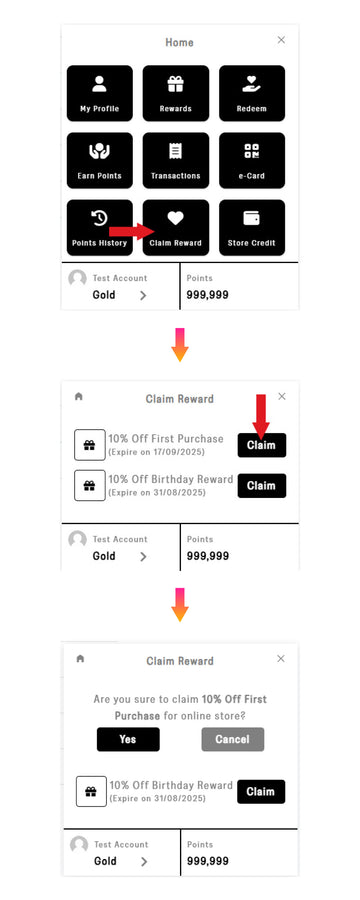Mobile Welcome Voucher Step 2