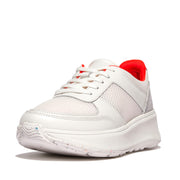 F-MODE E01 Limited Edition Leather-Mix Flatform Sneakers