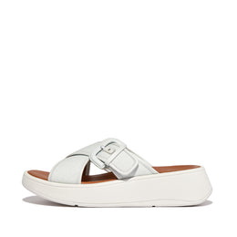 F-MODE Buckle Canvas Flatform Cross Slides