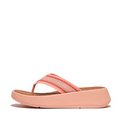 F-MODE Crochet Flatform Toe-Post Sandals