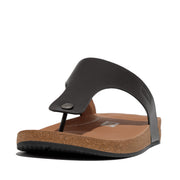 IQUSHION Men's Leather Toe-Post Sandals